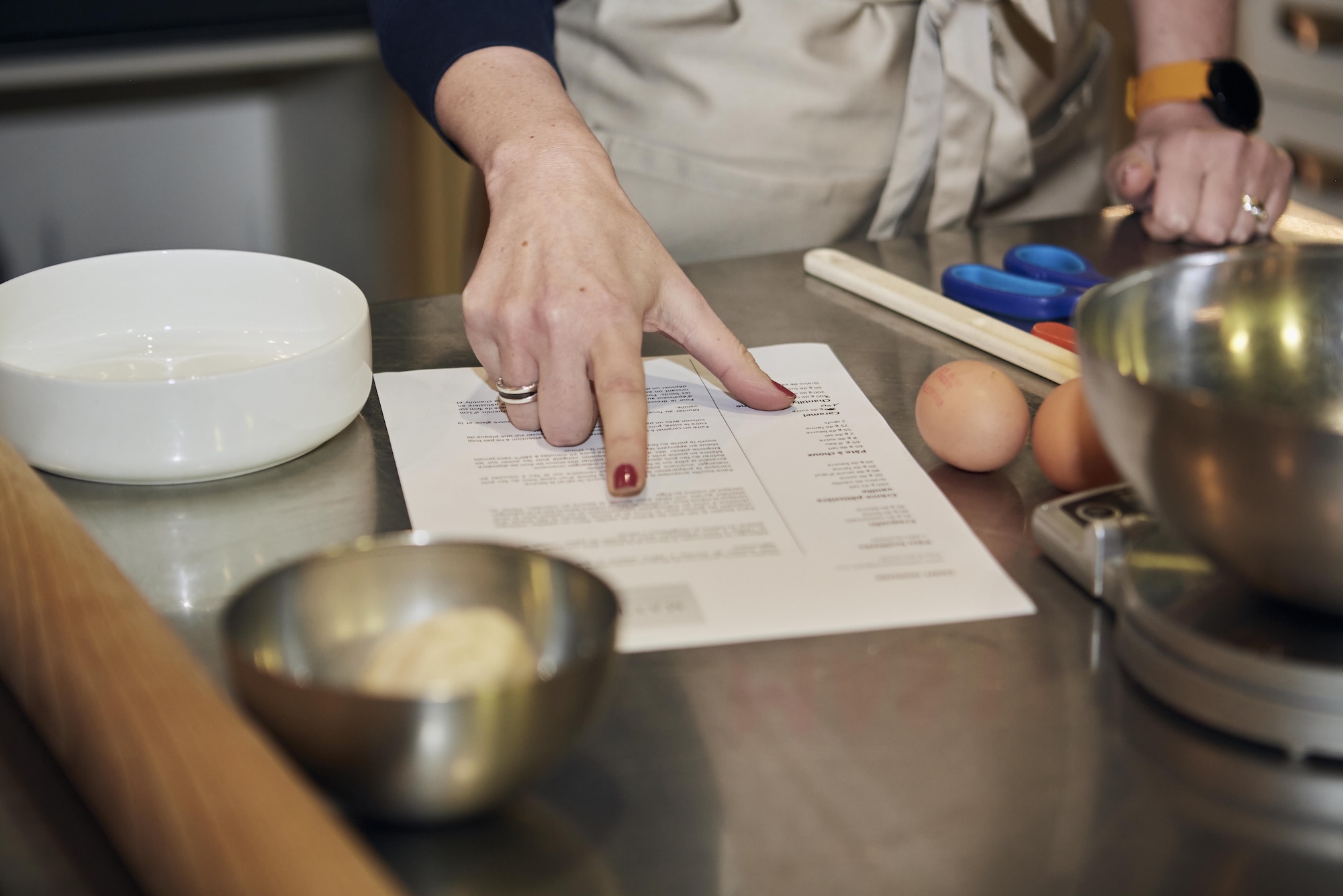 Atelier culinaire : lecture de recette en cuisine